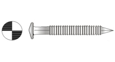 Annular Grooved Stainless Steel (316) Rose Head Nails
