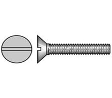 Machine Screws Metric (Coarse) CSK Head Slot Brass