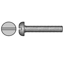 Machine Screws Metric (Coarse) Steel Zinc Plated Pan Head Slot