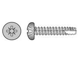 Self Tapping Screw Pan Head Pozi Type 25 Stainless Steel