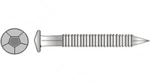 Annular Grooved Stainless Steel (316) Pentagon Head Nails