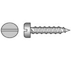 Self Tapping Screw Pan Head Slot Stainless Steel (Made in NZ by CMI-Otahuhu Auckland)